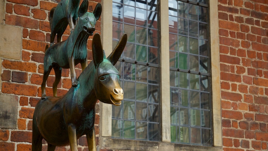 De Bremer stadsmuzikanten bevat kunst in de open lucht
