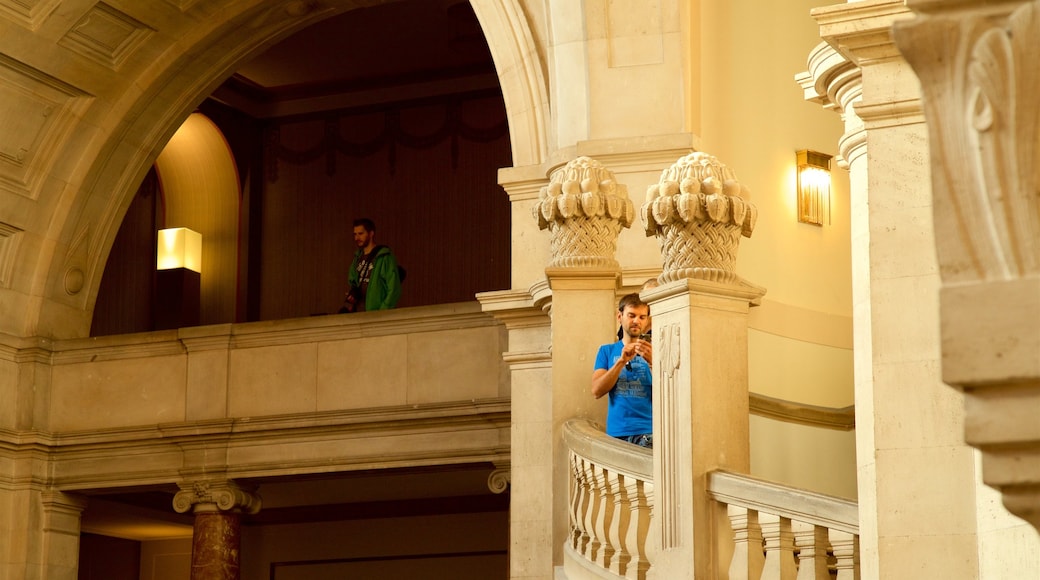 New Town Hall which includes interior views and heritage elements as well as an individual male