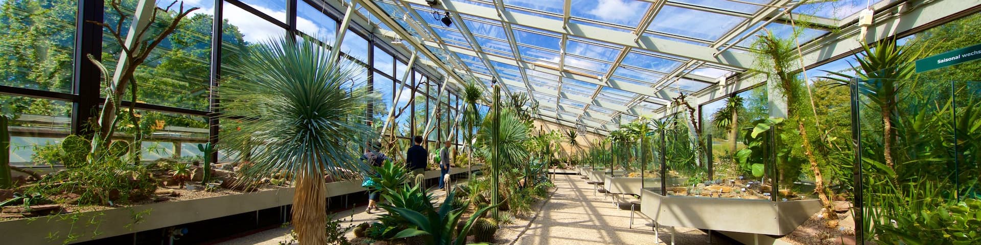 Berggarten featuring a garden and interior views