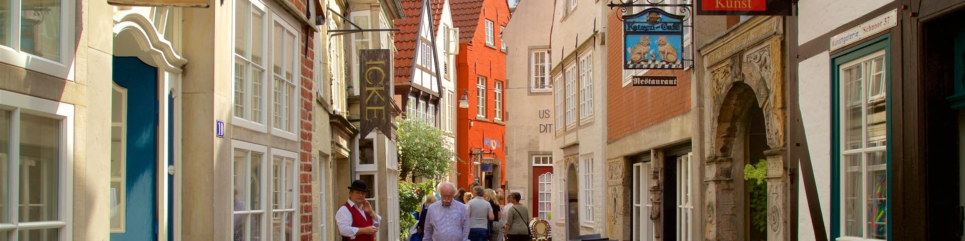 Bremen featuring signage and heritage elements