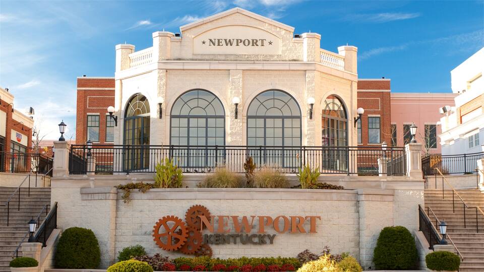 Newport showing signage