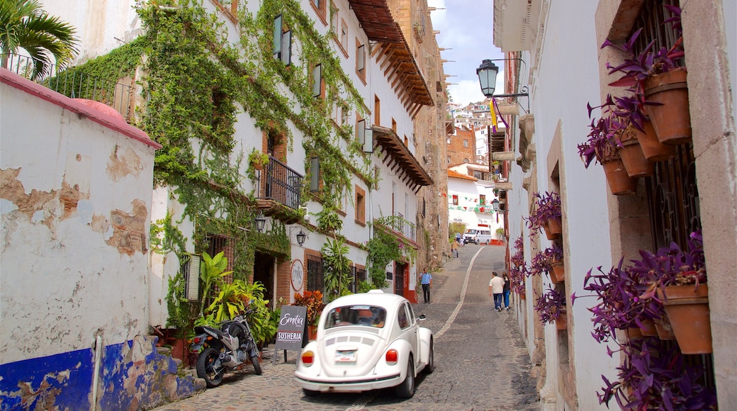 Taxco og byder på blomster