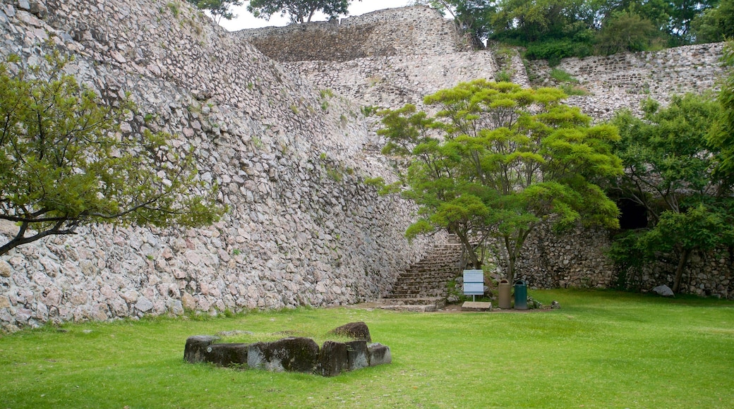 Archaeological Monuments Zone of Xochicalco mit einem Garten und Ruine