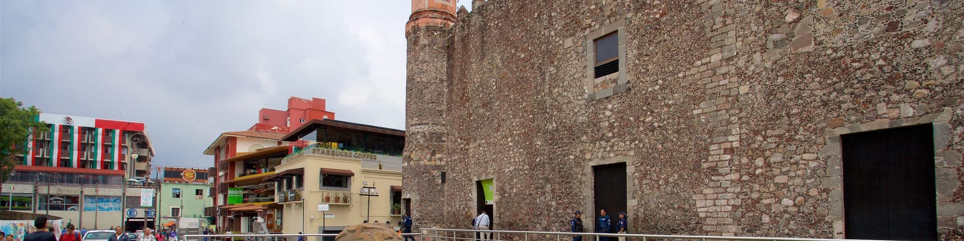 Palace of Cortes Museum showing heritage elements and a garden