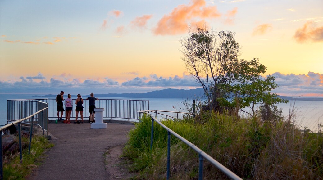 Castle Hill featuring a sunset, views and general coastal views