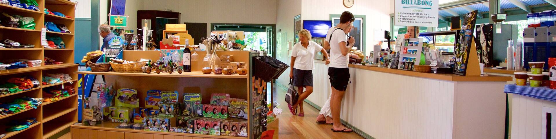 Billabong Sanctuary which includes interior views