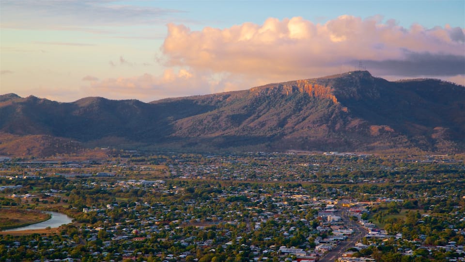 Mount Stuart featuring mountains, landscape views and a small town or village