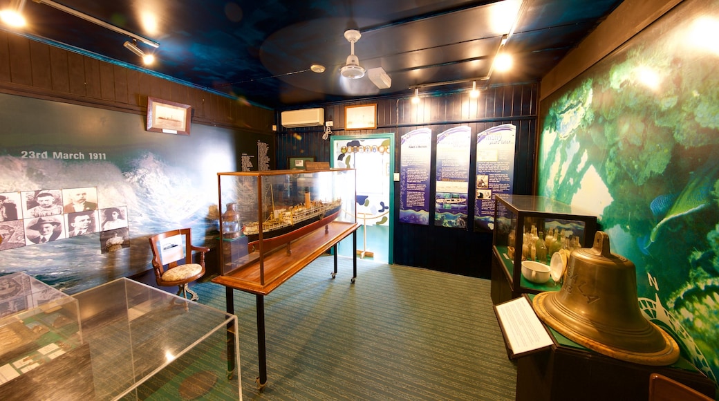 Maritime Museum of Townsville featuring interior views