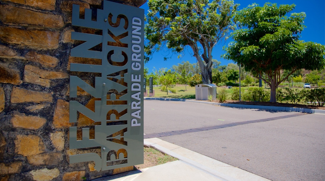 Army Museum North Queensland which includes signage and a garden