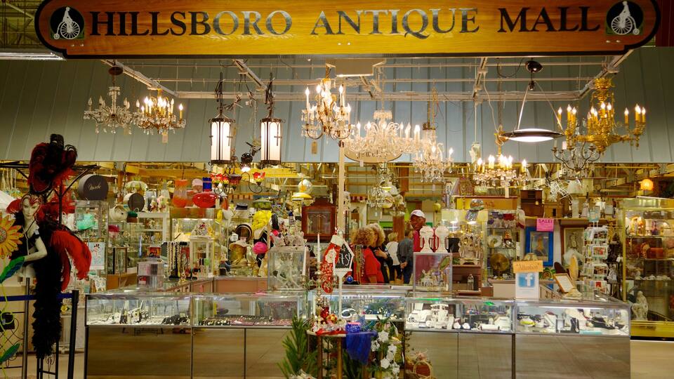 Festival Flea Market featuring signage, markets and interior views