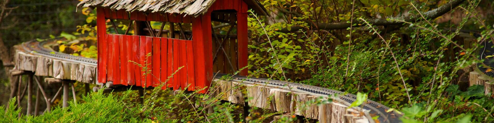 Morris Arboretum showing railway items