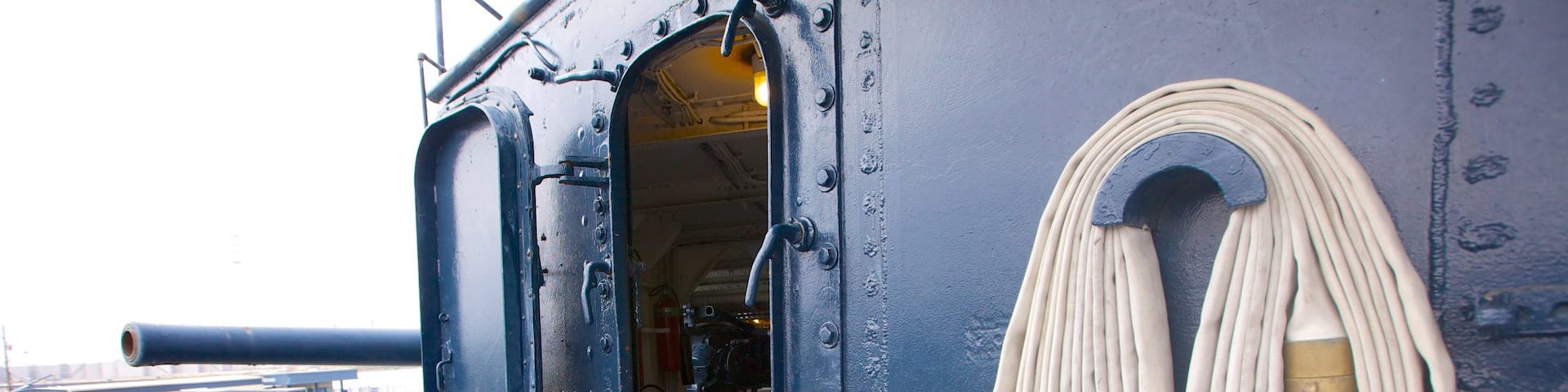 Battleship Texas mostrando artículos militares