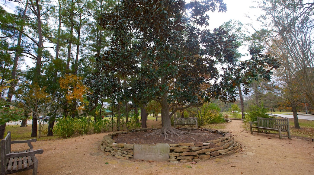 Memorial Park which includes a garden, a memorial and landscape views