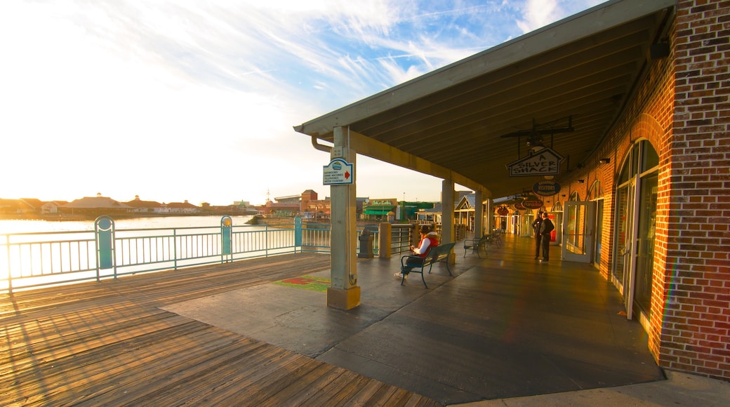 Pavilion Nostalgia Park showing general coastal views, a coastal town and a garden