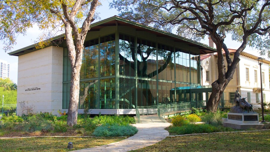 Witte Museum in San Antonio with modern architecture and lush surroundings.