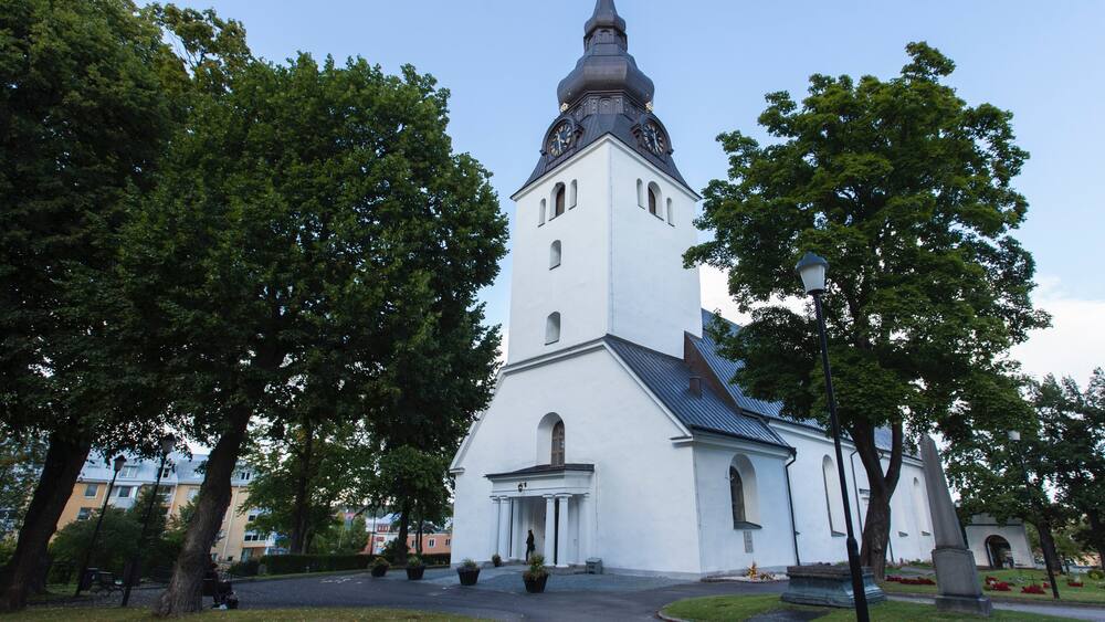 Hudiksvall which includes a church or cathedral