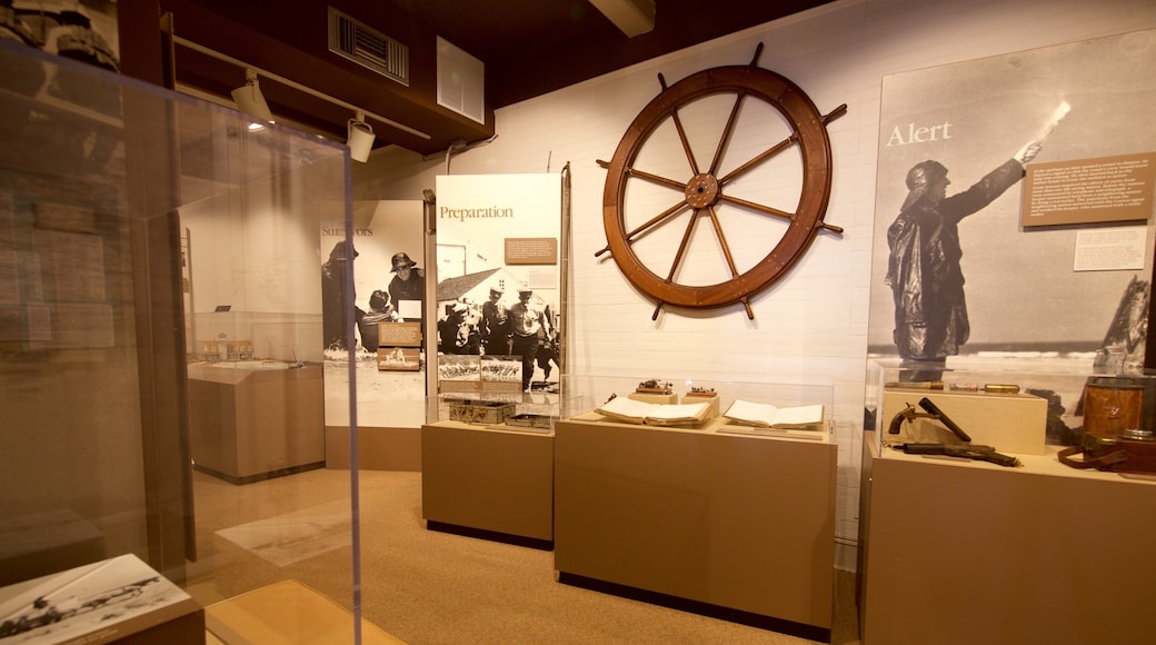 Old Coast Guard Station showing interior views