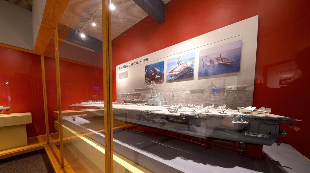 Hampton Roads Naval Museum showing interior views