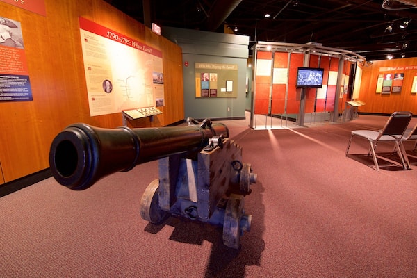 Fort Pitt Museum caracterizando vistas internas e elementos de patrimônio