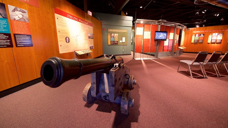 Fort Pitt Museum showing heritage elements and interior views