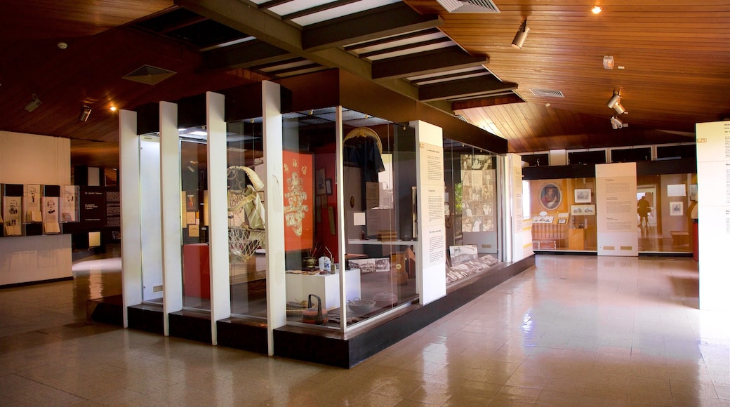 Museum of Tahiti som visar interiörer