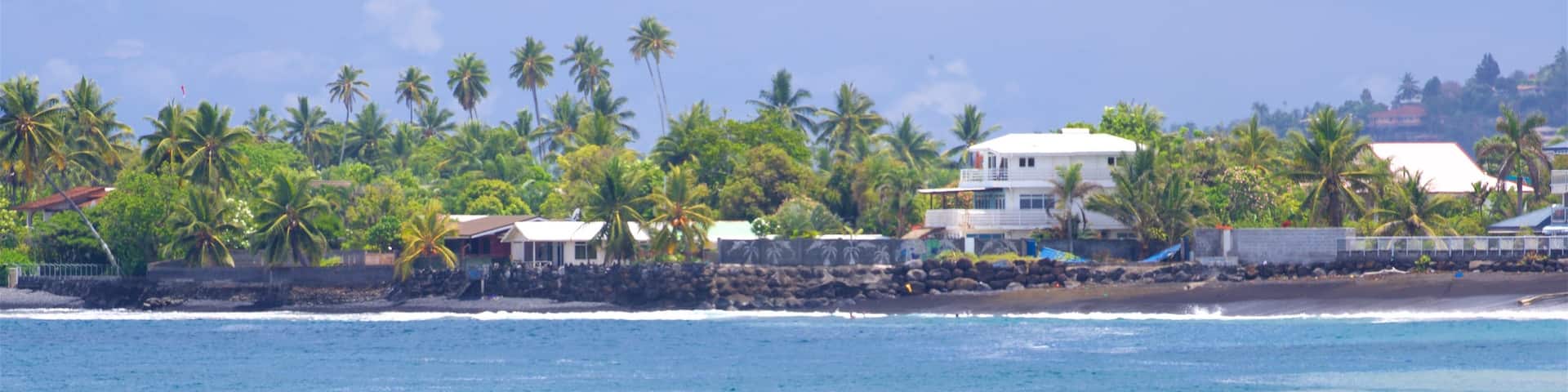Museum of Tahiti featuring general coastal views, swimming and tropical scenes