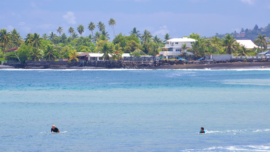 Museum of Tahiti som visar bad, tropisk natur och kustutsikter