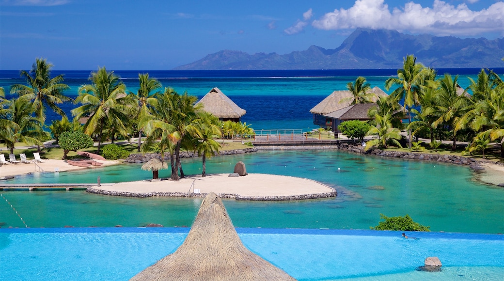 Tahiti which includes general coastal views and tropical scenes