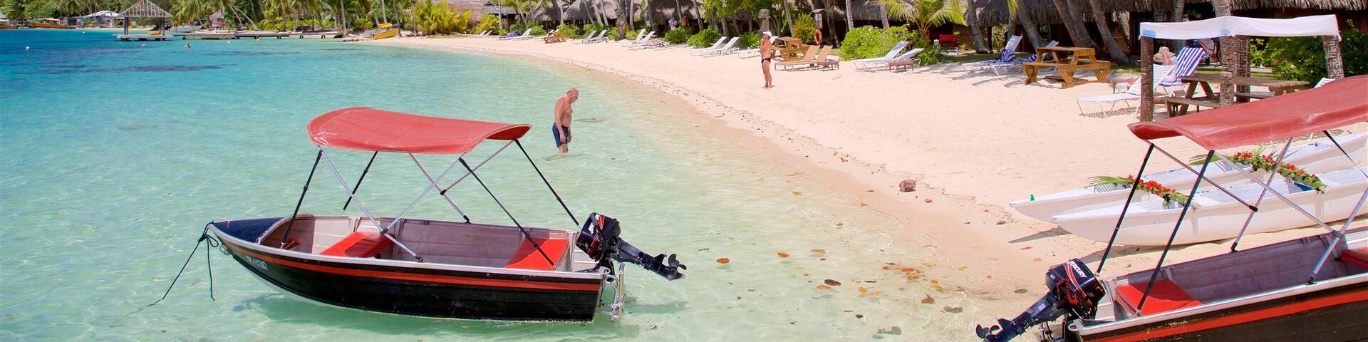 Sofitel Resort Beach which includes tropical scenes, general coastal views and a sandy beach