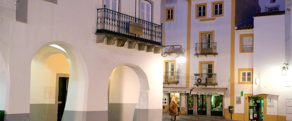 Evora showing night scenes