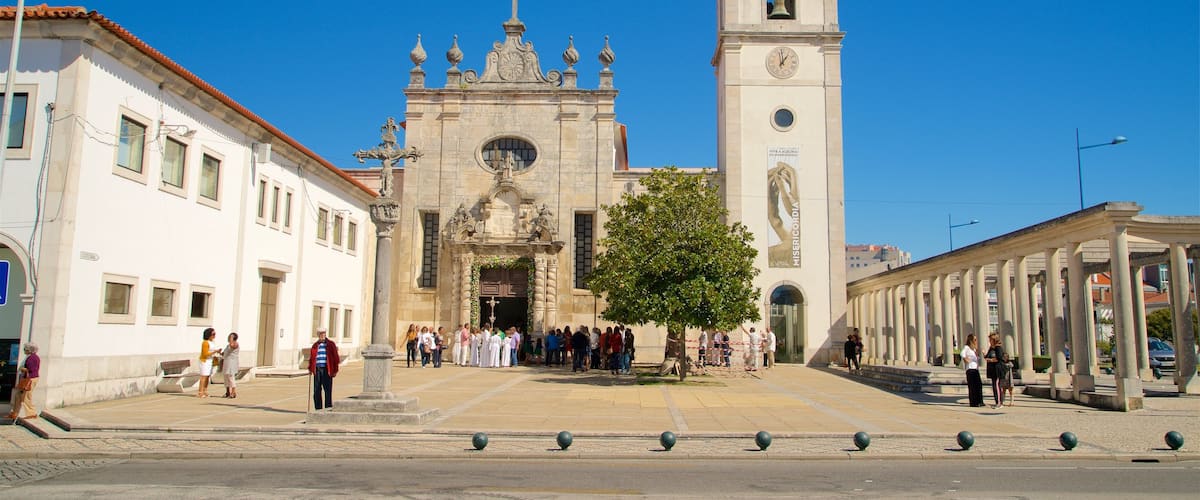Aveiro showing a church or cathedral and heritage architecture