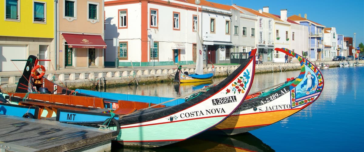 Aveiro que incluye una bahía o puerto