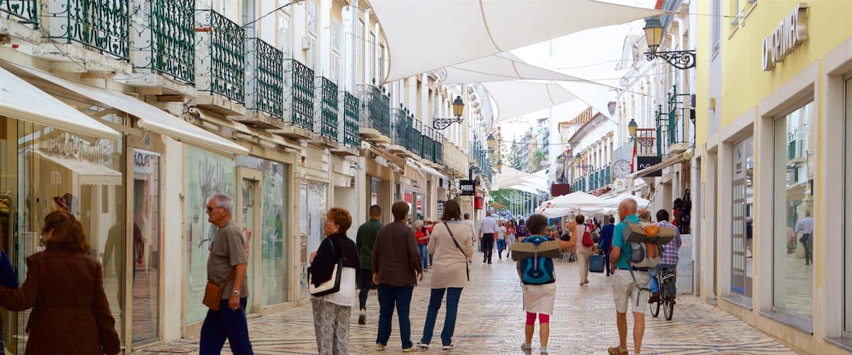 Faro Old Town as well as a small group of people