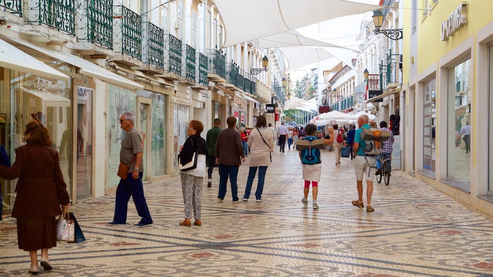 Faro Old Town as well as a small group of people