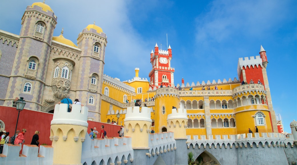 Pena Palace which includes a castle and heritage elements