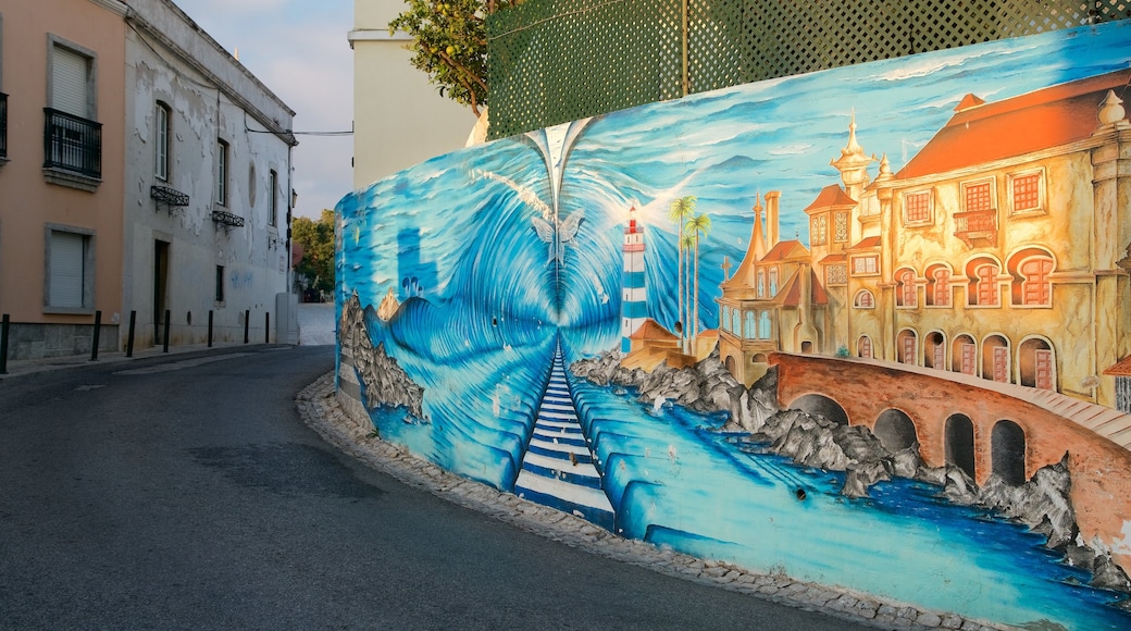 Cascais showing outdoor art