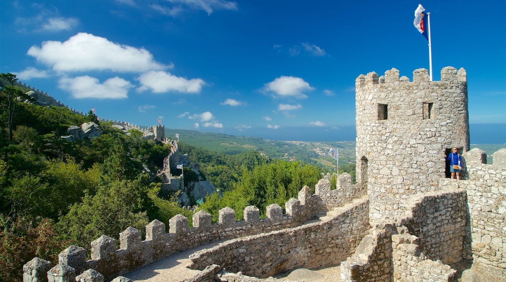 Moorish Castle showing tranquil scenes, heritage elements and chateau or palace