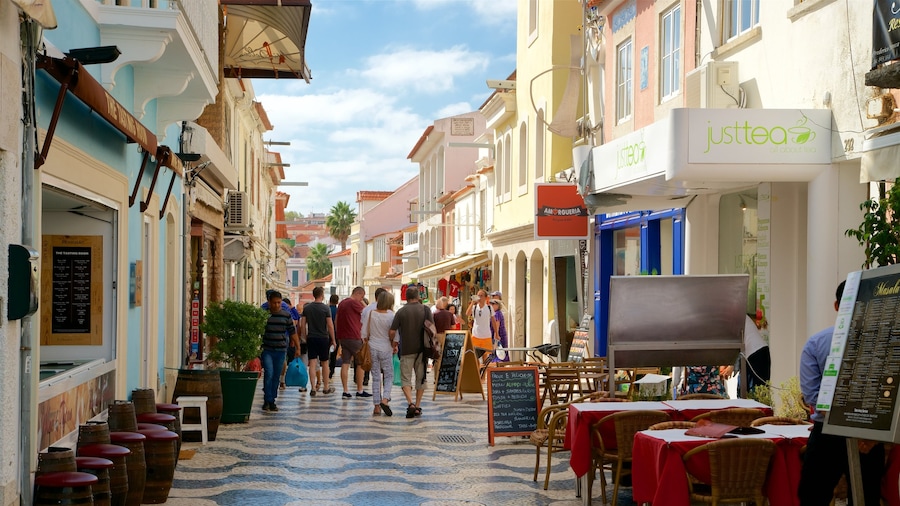 Cascais as well as a small group of people