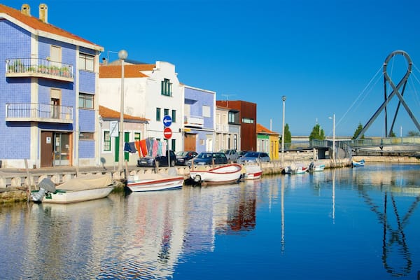 Aveiro showing a river or creek