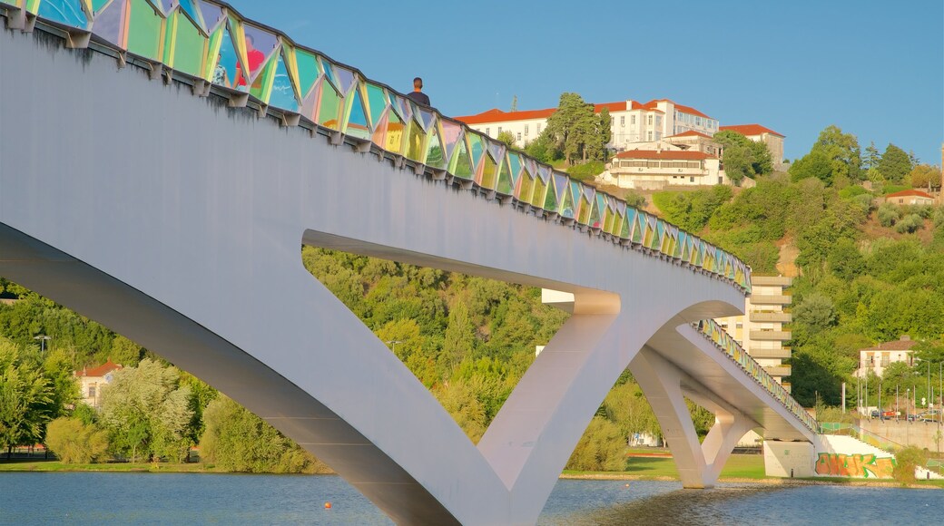 Pedro and Ines Footbridge featuring a bridge and a river or creek