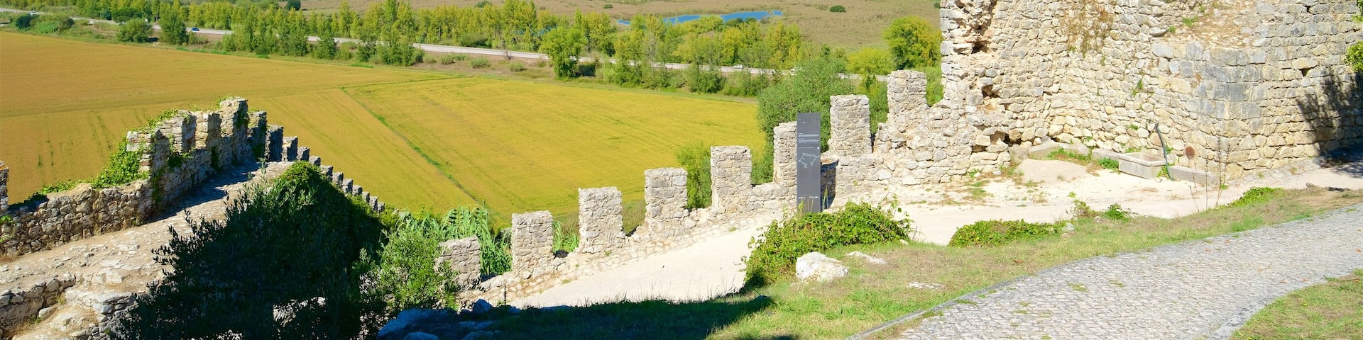 Montemor-o-Velho Castle showing tranquil scenes, heritage elements and a ruin