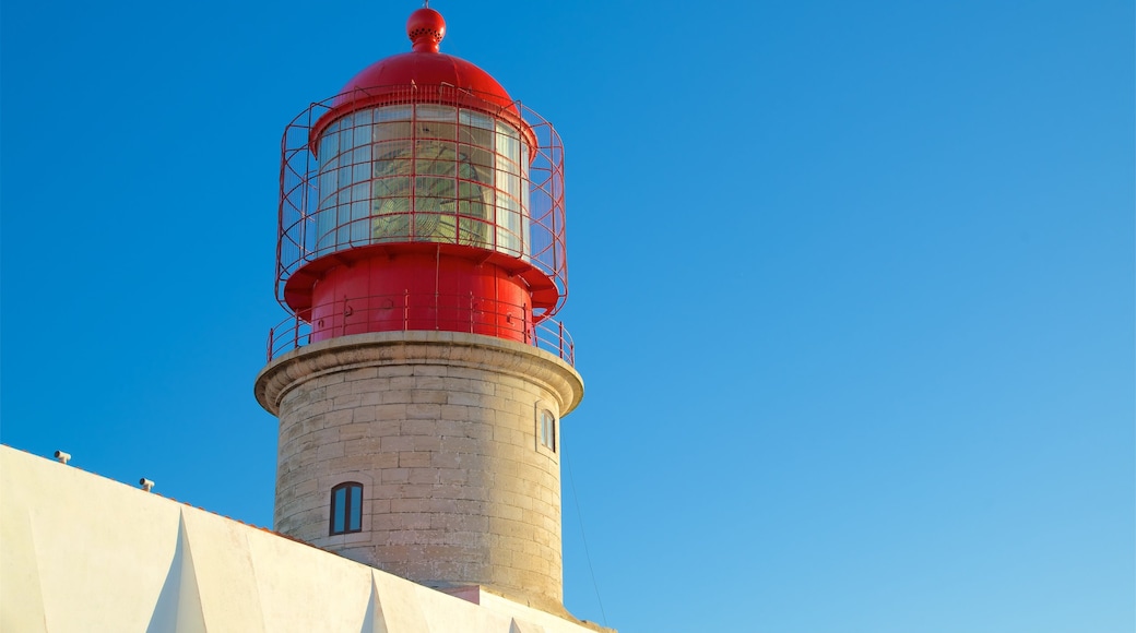 Cape St. Vincent Lighthouse featuring a lighthouse