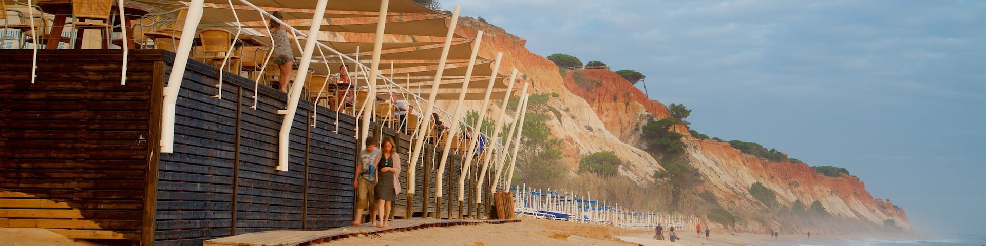 Plage de Falesia qui includes vues littorales, cĂŽte rocheuse et plage