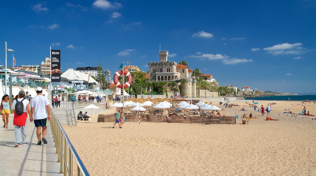 Plage de Tamariz qui includes vues littorales et plage