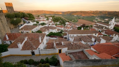 Obidos showing a sunset, tranquil scenes and landscape views