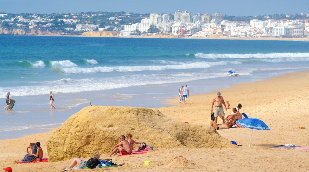 Gale Beach which includes waves, a sandy beach and general coastal views