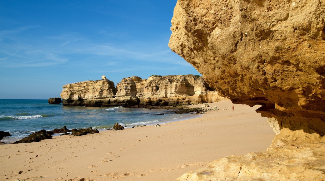 Sao Rafael Beach featuring general coastal views, a sandy beach and rugged coastline
