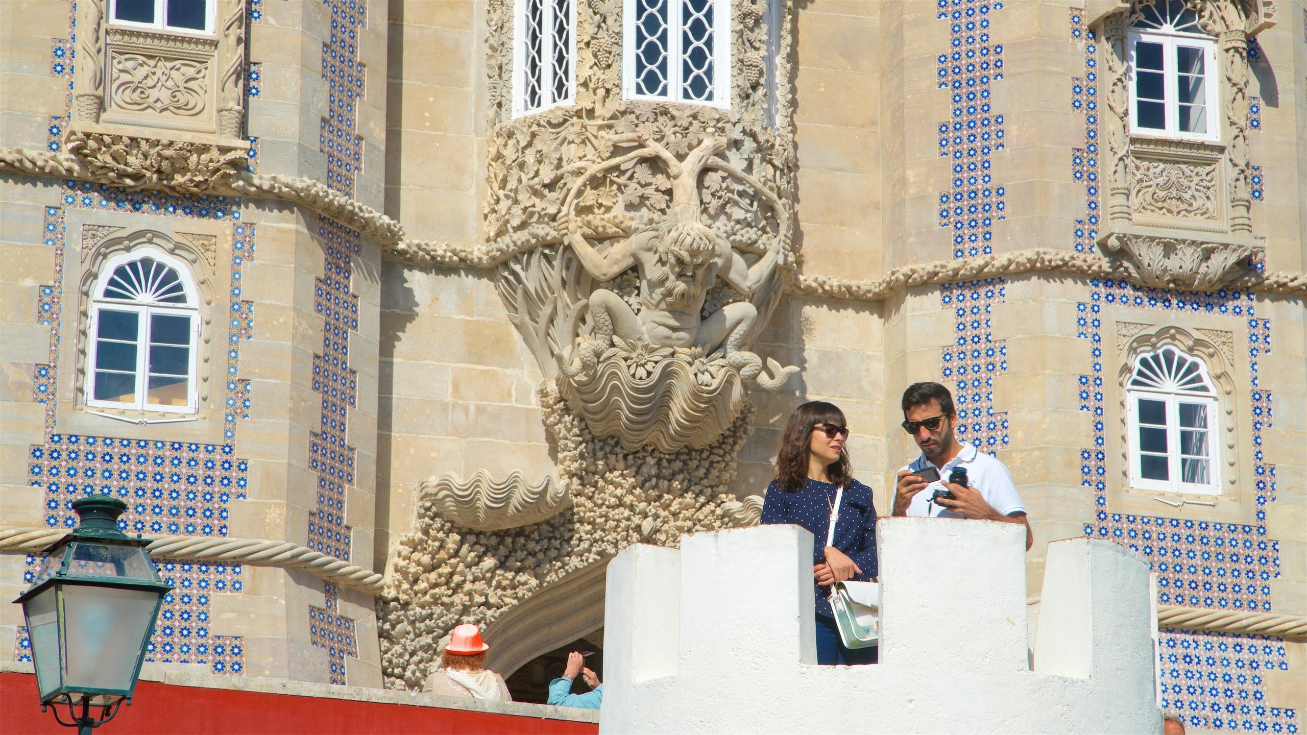 Pena Palace featuring heritage elements as well as a couple