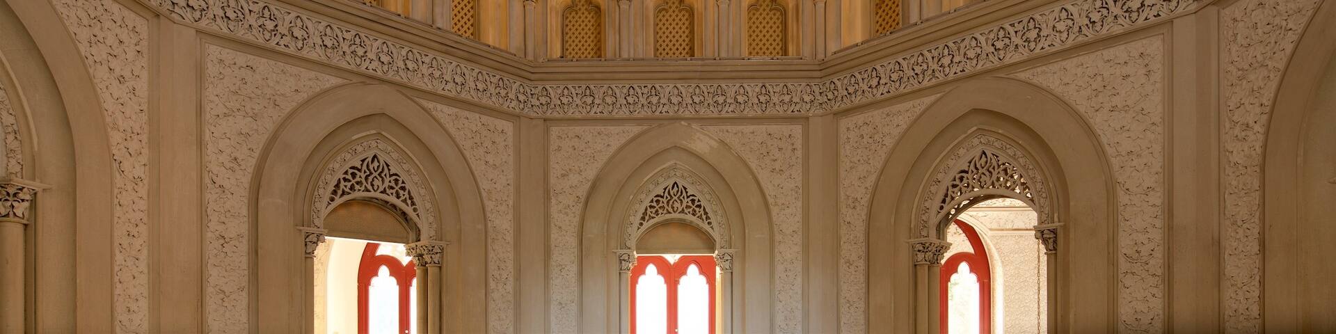 Monserrate Palace showing interior views and heritage elements