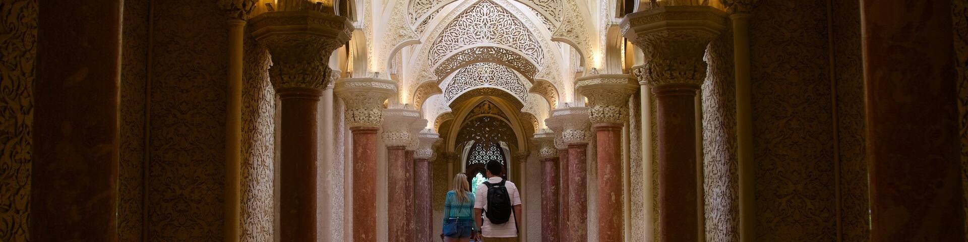 Monserrate Palace which includes heritage elements and interior views as well as a couple